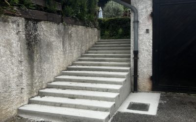 Réfection d&rsquo;un escalier sur la commune du Versoud