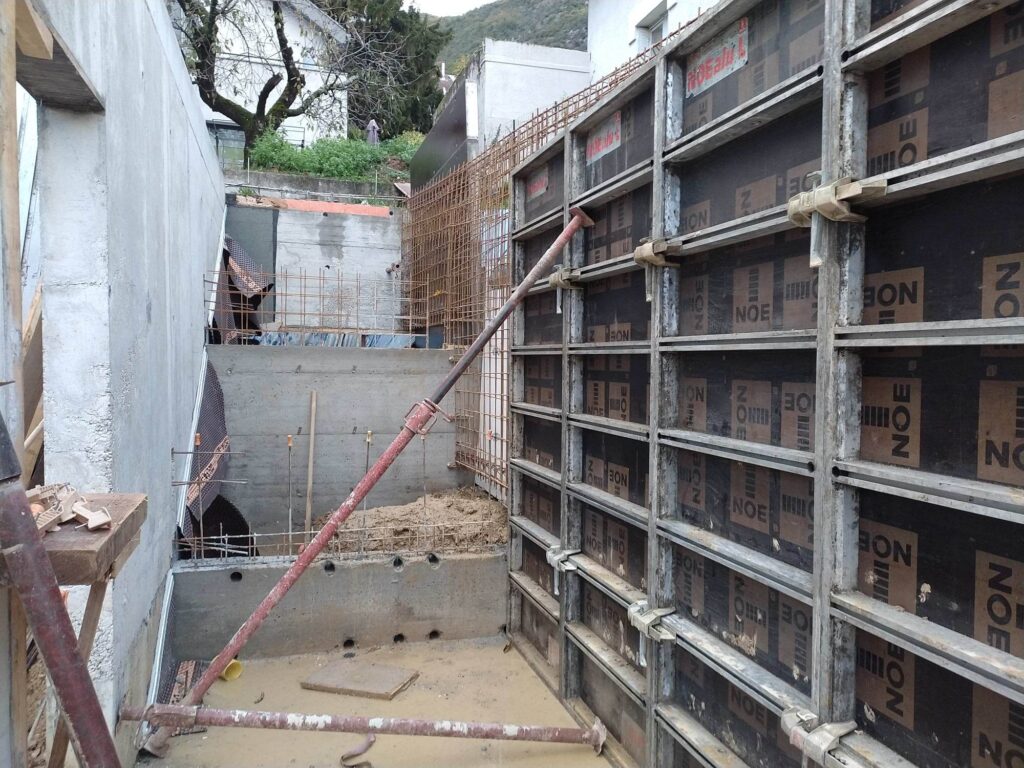 Banches et ferraillage des voiles en béton armé